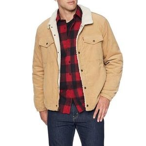 Levi's Men's Corduroy Sherpa Lined Trucker Jacket